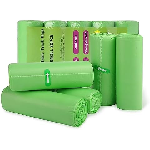 Biodegradable 50L Bin Liners, 80 Count Cover