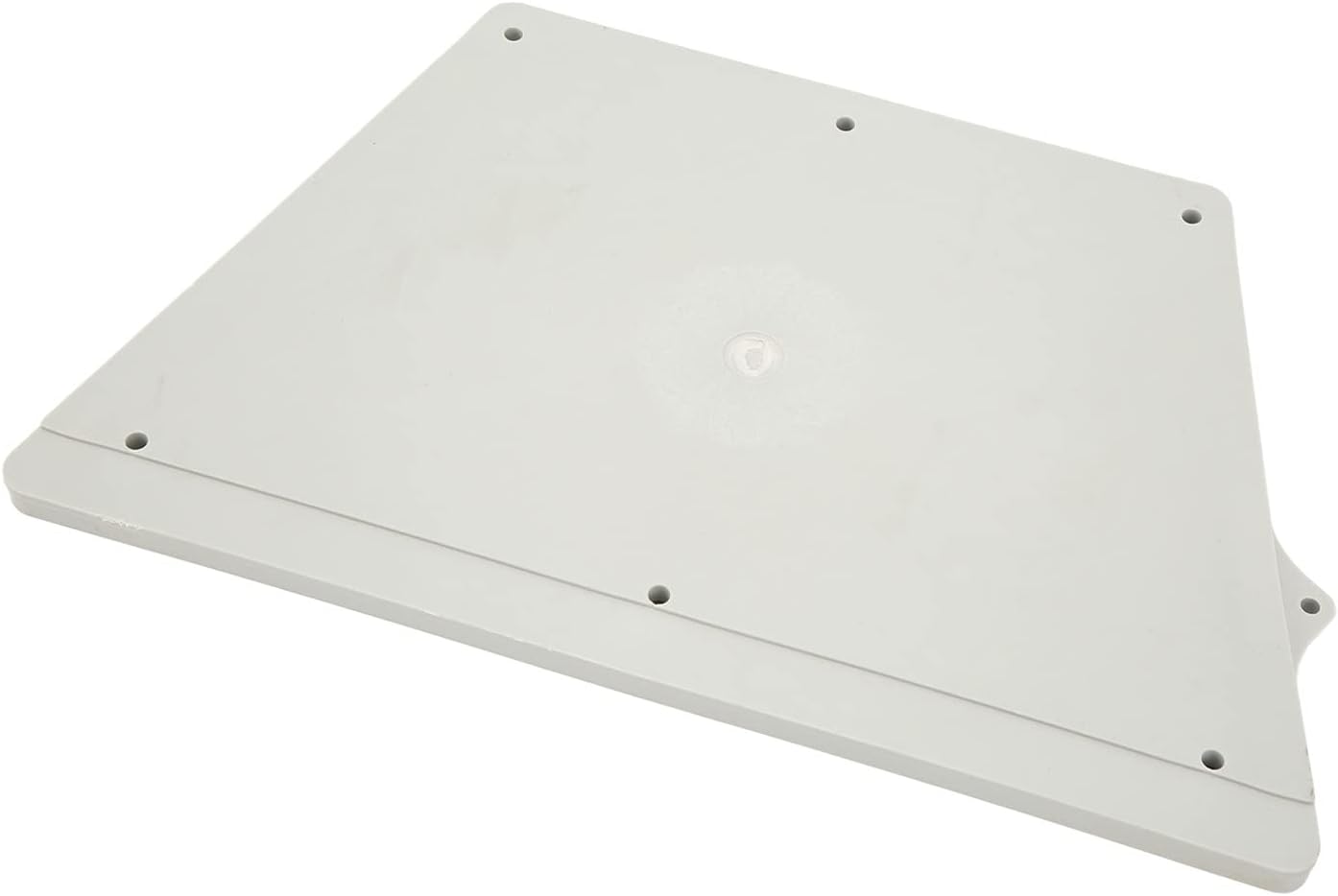 Outboard Transom Plate Pad , Heavy Duty Inflatable Boat Engine Mounting Plate Trapezoidal PVC Removable Portable Grid Design for Kayak(Gray)