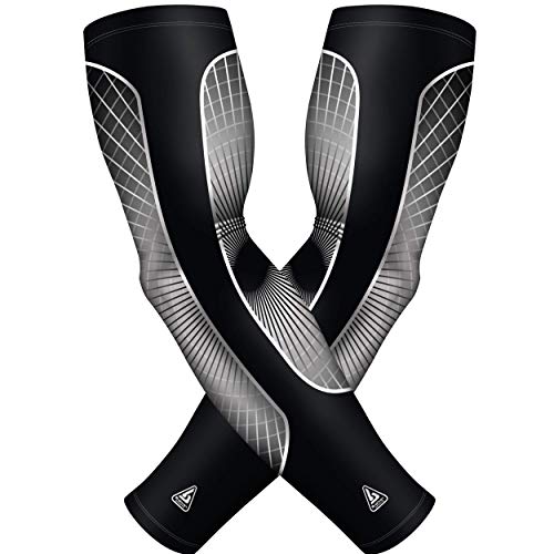 Image of B-Driven Sports Pro-Fit Compression Arm Sleeves - 1-Pair, 30+ Designs, Adult /Youth Sizes, for Athletic and General Purpose Use.