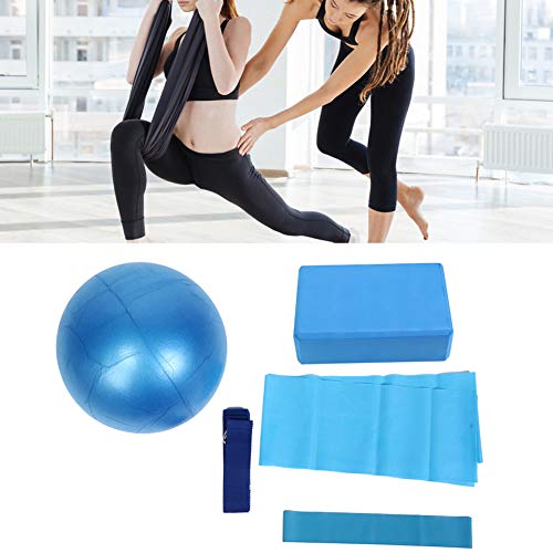 Leapiture 5pcs Yoga Block Stretch Belt Yoga Starter Kit Yoga Ball Fitness Set Yoga Kits and Sets Complete Sets for Beginners Women Men - Image 3