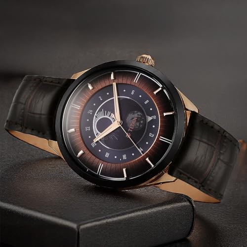 Image of Titan Luna Sun Moon Sub-Dial in Gunmetal Grey - Stellar Edition