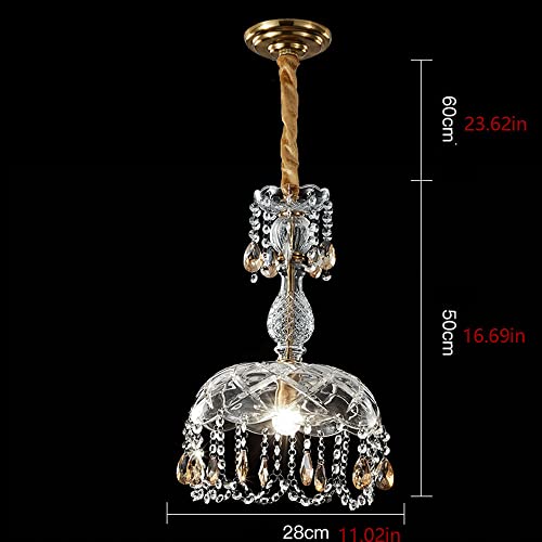 Lampe suspendue cristal pour valoriser un plafond bas - 8