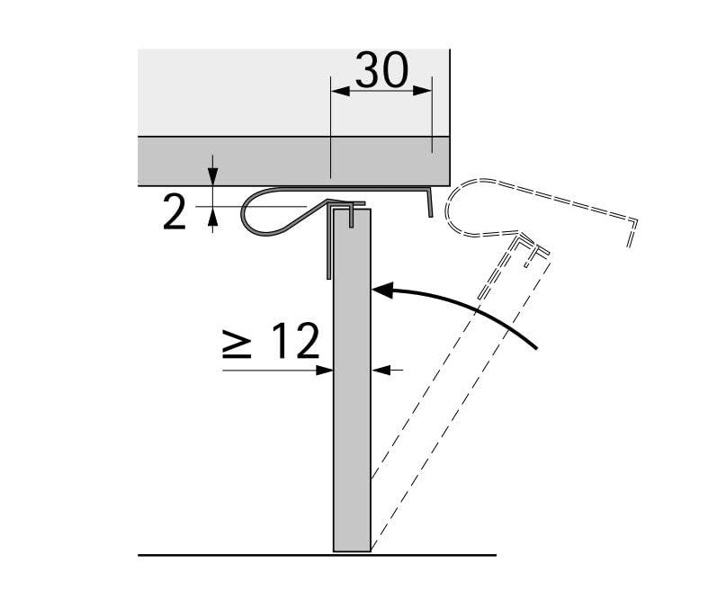 Image secondaire de Support Clip Plinthe Basse en Acier Chromé - 4 Pièces