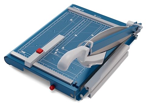 Dahle 00.46.00565 Massicot de bureau avec table en métal bleu pour format A4 - 6