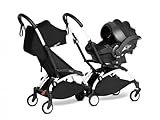 cochecito graco para hermanitos  Cochecito doble YOYO² 6+ Negro, silla de coche - marcos blancos