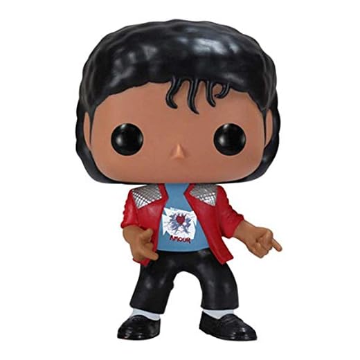 A-Generic ¡Música Pop! Vinilo Bobblehead - Figuras de acción de Michael Jackson de 9, colección de Adornos de decoración de estatuas, Multicolor