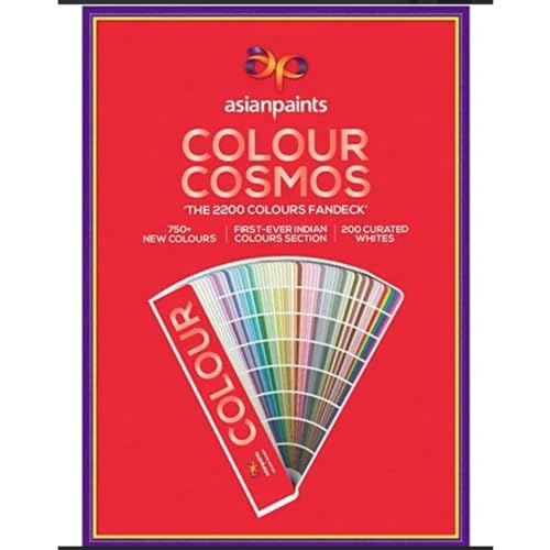 Image of Asian Paints Colour Spectra Cosmos Shade Card Multicolor 360 Rotatable Pocket Friendly Tool with 2200 Color & PVC Encasement Fandeck Guide for Student Amateur Professional and Home Art Craft