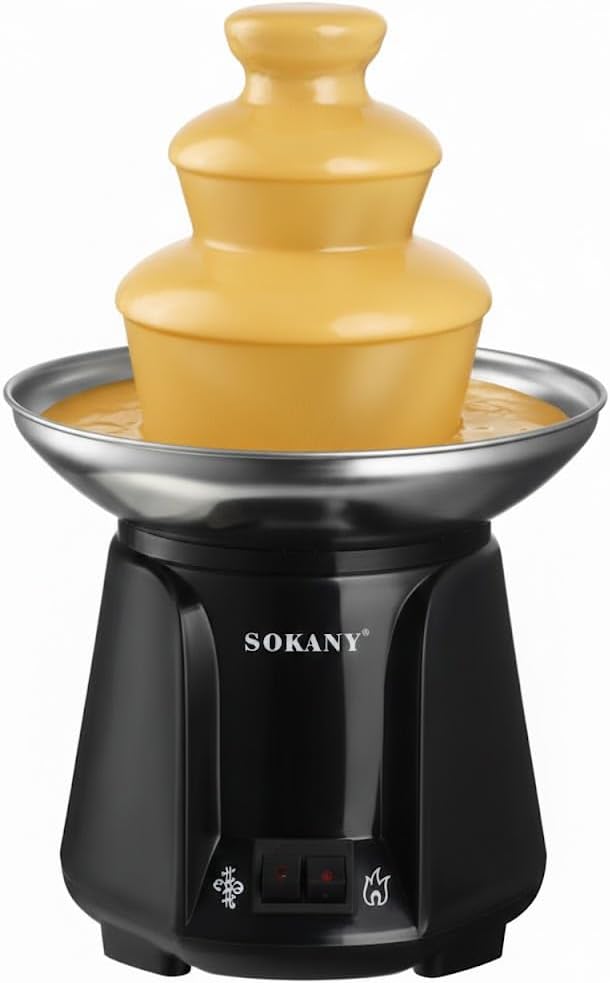Sokany SK-07069 Chocolate Fountain Maker with cheese fondue