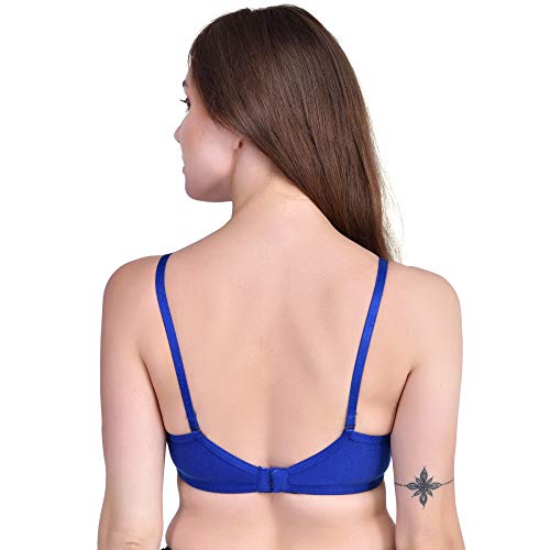Image of Women's Cotton Lightly Padded Non-Wired Regular Bra (Pack of 3)