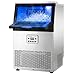 LEADZM Kommerzielle Eiswürfelmaschine Freistehender Eiswürfelbereiter Eismaschine mit Timer, ideal für Bars, Getränkeläden und große Feiern (32kg/24h)