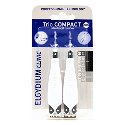 ElgydiumClinic Trio Compact Black Iso 000 (0,6mm) Interdental Brushes