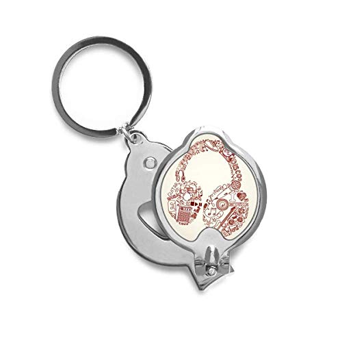 Coupe-ongles illustration musique casque parfait dans votre trousse de toilette