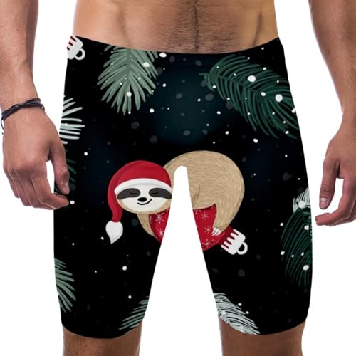 Traje de baño de competición navideño para el entrenamiento de resistencia masculino