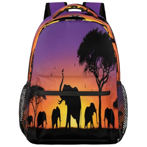 Mochila escolar de elefantes para laptop un regalo para estudiantes