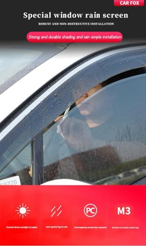 Déflecteurs de vent Ford Edge 2006-2014 protection pluie fenêtre - 2