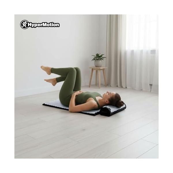 HyperMotion Acupressure Mat with Cushion - Acupuncture Mat - Massage Mat Full Body Massage and Regeneration, Acupressure Mat Set for Relaxation, Black/White, 72 x 42 x 2 cm - Image 5