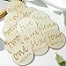 Wooden Baby Monthly Milestones for Newborn Baby,1-12 Months Baby Announcement Discs, Pregnancy Baby Shower Gifts (Wooden Milestone Discs)