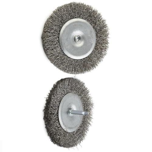 Daaxing 2PCS Electric Joint Brush Replacement Brush Wire Brush Set,6mm Diameter Shank Wire Brushes For EFB 400 Blister and EFB 401 Blister