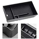 Gettimore MERCEDES-BENZ E-Klasse Armlehnen-Aufbewahrungsbox Mittelkonsole Organizer, schwarzes ABS, kompatibel mit Modellen 2021–2023