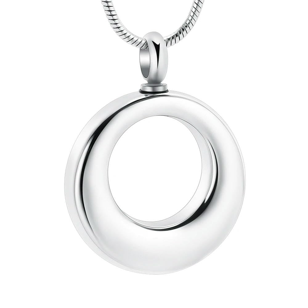 Colliers d'urne pour cendres de crémation en argent pour homme femme