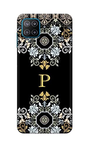 Image of Printed Hard Back Cover Case for Samsung Galaxy F12 Back Cover (Alphabet P) -1803