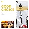 LOEFLIFA 2pcs 6 Inch Brass Jazz Drum Cymbals Set Professional Sturdy Alloy Drum Accessories Percussion Anti-rust Musical Instrument Parts for Beginner and Pro #2