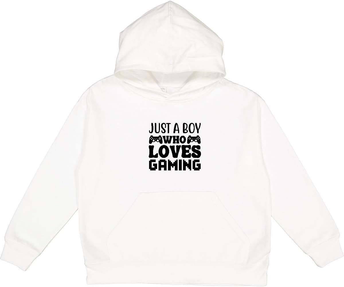 inktastic Just a Boy Who Loves Gaming Youth Hoodie Sweatshirt