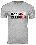 Imagine No Religion Atheist T-Shirt Free Thinker Tee