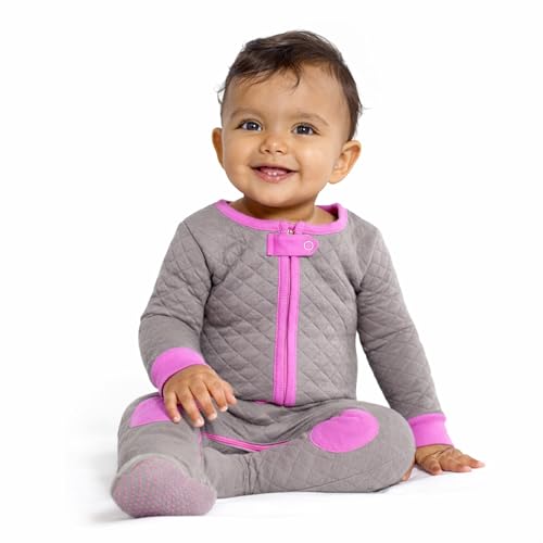 Image of baby deedee Sleepsie Quilted - Cotton Baby Footed Pajama