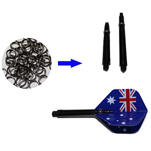 Scott Edward Dart Steel Ring For Plastic Dart Shafts, Appr 50Pcs #TOP1