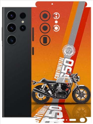Image of AtOdds - Full Body Back Screen Guard Protector Film - Lamination Wrap Skin Sticker Compatible with Samsung Galaxy S23 Ultra (5G) | Scratchproof Matte Finish (Bullet)