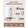 Cordless Electric Travel Vacuum Pump for Vacuum Storage Bags, VINTAR Portable Vacuum Sealer for Clothes, USB Rechargeable Air Pump for Compression Clothing Blanket Luggage (Storage Bag Not Included)