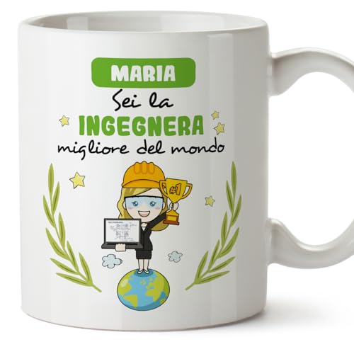 Mugffins Tazza Personalizzata in ceramica per INGEGNERA donna 11 oz