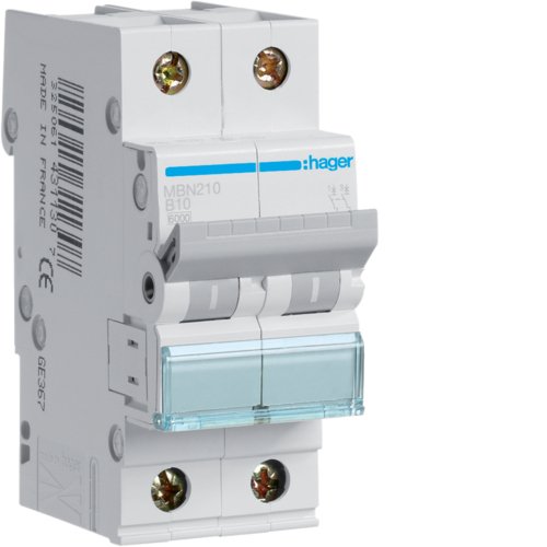 Hager MBN210 disjoncteur switch contre les surcharges electriques