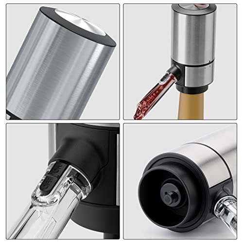 Aerador de Vinho Elétrico - Conjunto de dispensador de bomba decantador de vinho | Decantador de vin