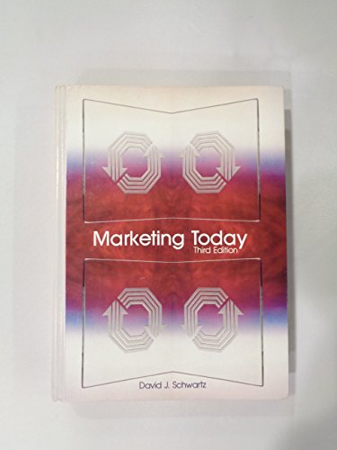 Marketing today: A basic approach 0155550896 Book Cover