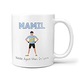 Amazon TeHe Gifts - MAMIL Middle Aged Man in Lycra Cycling Cyclist Bike Funny Novelty 10oz Gift Mug #ad