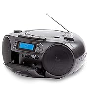 A high quality Japanese design multi function portable Boombox from The Famous Aiwa company of Japan. cassette player, CD, USB, Bluetooth and PLL FM radio. Cassette player and recorder with Auto-Stop. Cassette recorder from any source (Bluetooth, USB...