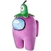 TOMY Imposteur Rose, géante pour Enfant et Adultes, 30 Cm, Jouets en Peluche A Collectionner Among Us, E73444, Multicoloured