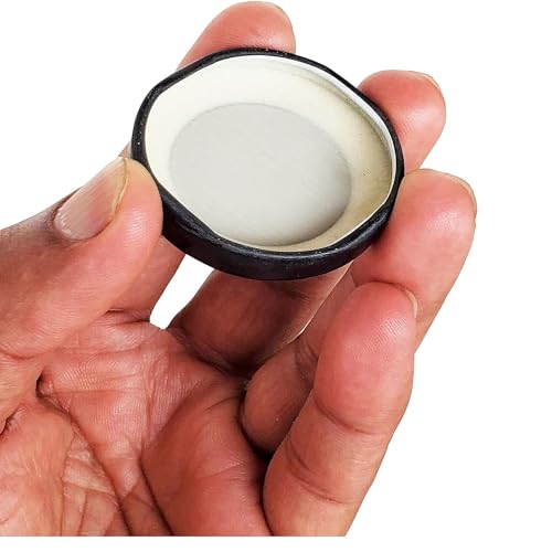 Image of Pure Source India Metal Lug Cap Lid for Glass jar and Milk Bottles, Rust Free, Airtight, Food Grade Caps- 6 Pieces, 42 mm, Black