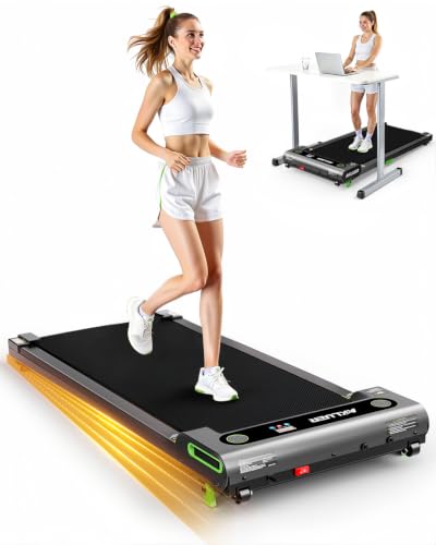 Image of FINEHORSE Walking Pad with 13% Auto Incline, Under Desk Treadmill for Home | 6-Level 13% Auto Incline, 330LBS Capacity, 2.5HP, LED Display,Remote Control, <45dB Portable Treadmills for Home Office