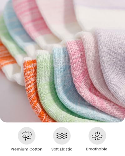 Image of IDEGG No Show Socks Women 10 Pairs Low Cut Anti-Slid Novelty Athletic Casual Invisible Liner Socks