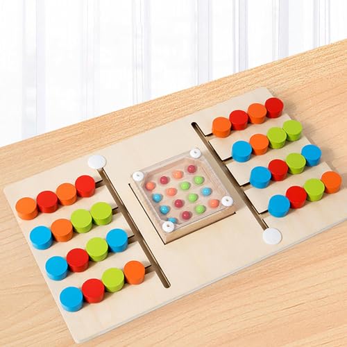 Juego de clasificación de color de madera para niños y estudiantes de infantil 3
