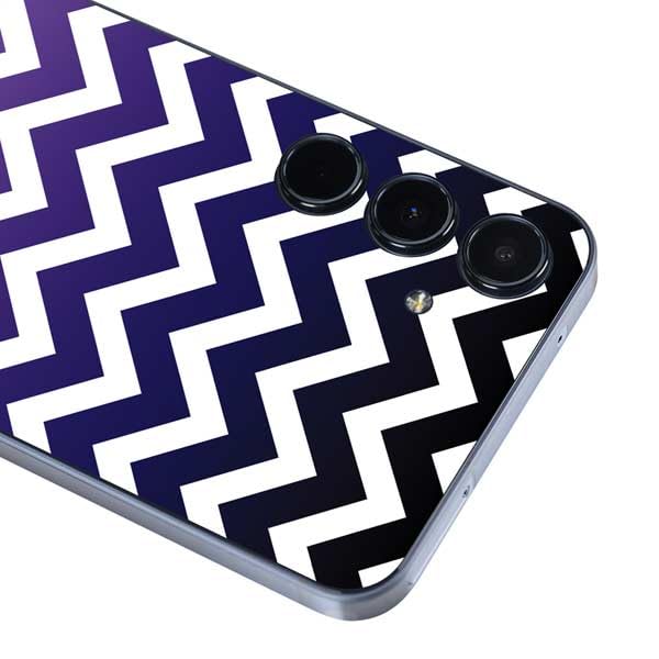 Skinit Decal Phone Skin Compatible with Galaxy A36 5G - Chevron Purple Ombre Design