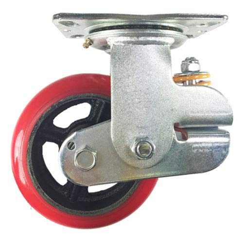 Caster 6" x 2" Shock Absorbing Caster Swivel (1 pc)