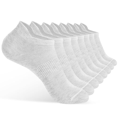 Image of Corlap 8 Pairs Ankle Socks Womens and Men Running Athletic Low Cut No Show Socks With Tab