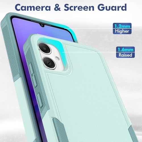 Ryphez for Samsung Galaxy A05 Case,TPU+PC Dual Layer Shockproof Mobile Case for Galaxy A05 (Green) - image 5
