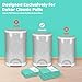 [10 Pack] Dekor Classic Diaper Pail Refills, Extra-Thick Continuous Liner Bags Compatible with Dekor Classic Diaper Pails, Strong Diaper Pail Refills for Baby & Adult Diapers, Nursery Odor Control
