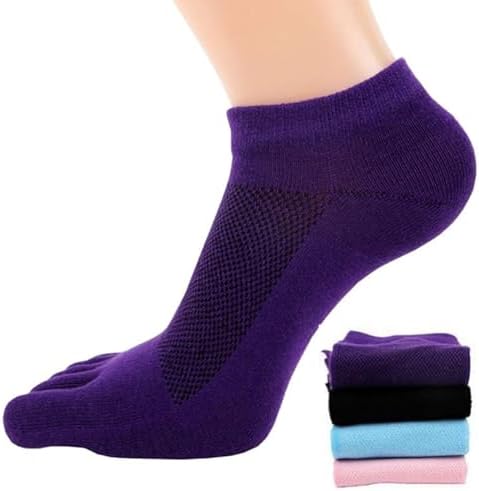 4 Pair Women Mesh Meias Casual Sports Running Five Finger Toe Socks