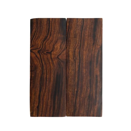 IECAP LLC 1 Par de Balanças de Cabo de Faca de Madeira de Ferro Bookmatched – Balanças de Faca de Ma